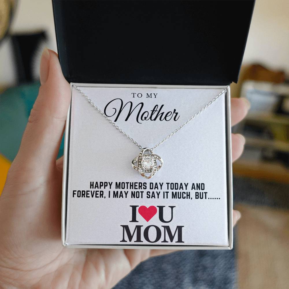 happy mothers day - Love Knot Necklace