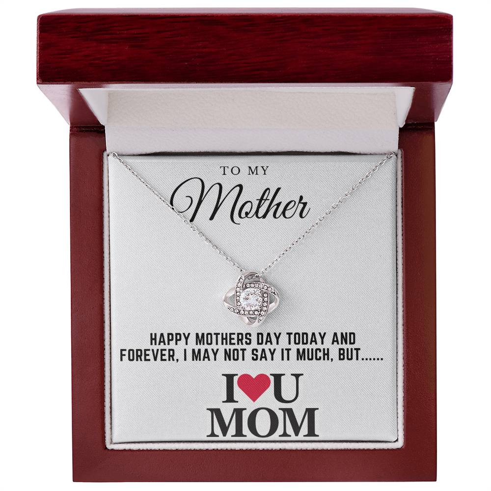 happy mothers day - Love Knot Necklace