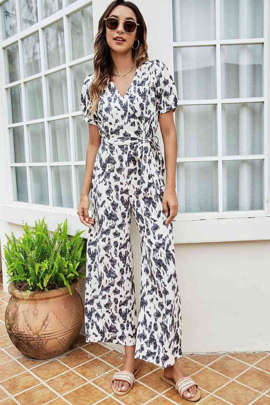 المطبوعة بذلة Surplice الخصر